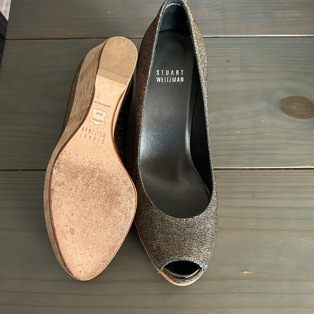 Size 7 Stuart Weitzman Cork Heel - image 2
